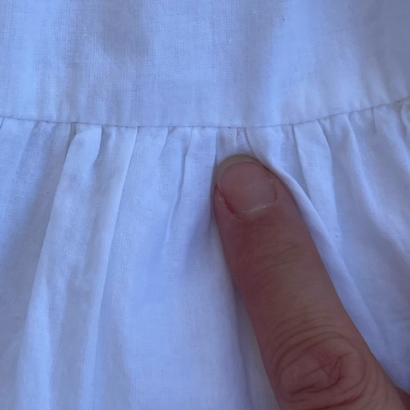 New York and company white eyelet V-neck sleeveless wrap dress size S - Picture 5 of 12